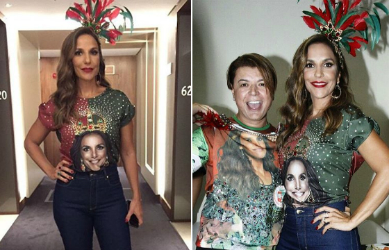  Ivete Sangalo cria saia justa no posto de rainha de bateria da Grande Rio