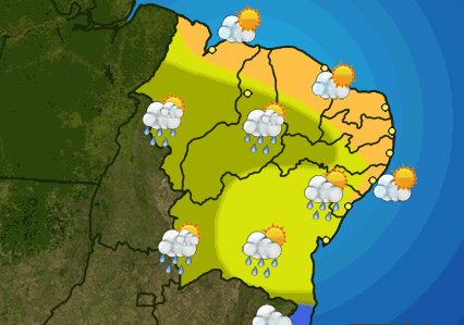  CHUVAS AUMENTAM NO NORDESTE