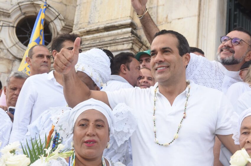  Bruno Reis destaca gratidão e fé na primeira Lavagem do Bonfim como prefeito