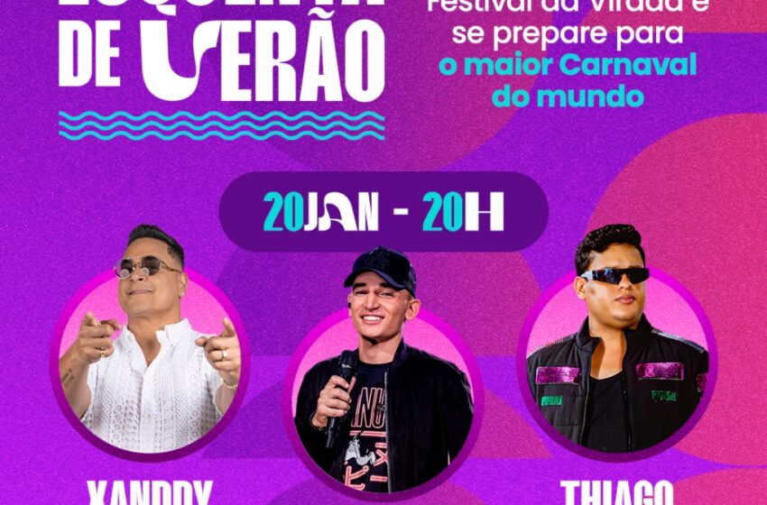  Prefeitura promove “Esquenta de Verão” com shows do Festival Virada Salvador