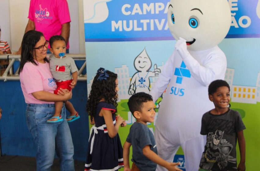  Mais de 2 mil crianças foram imunizadas durante Dia D da campanha de multivacinação