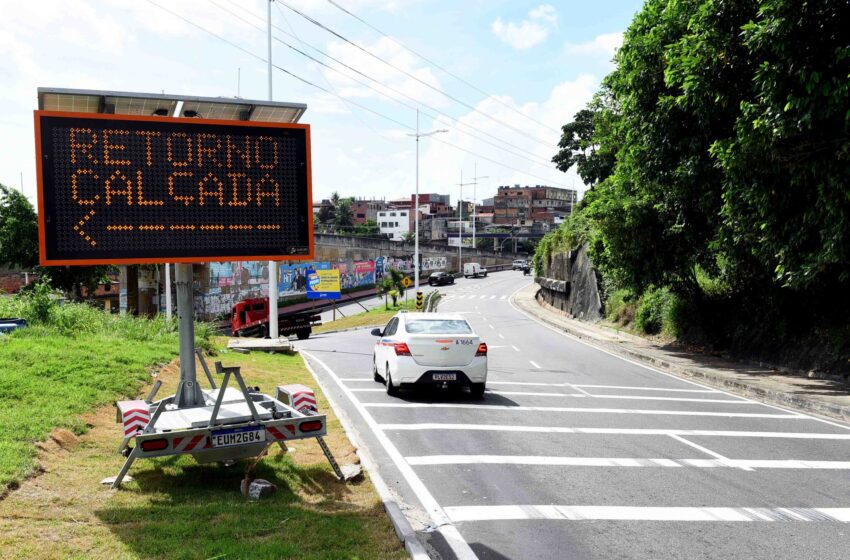  Novo retorno na saída do túnel Pirajá-Lobato reduz congestionamentos na Av. Suburbana