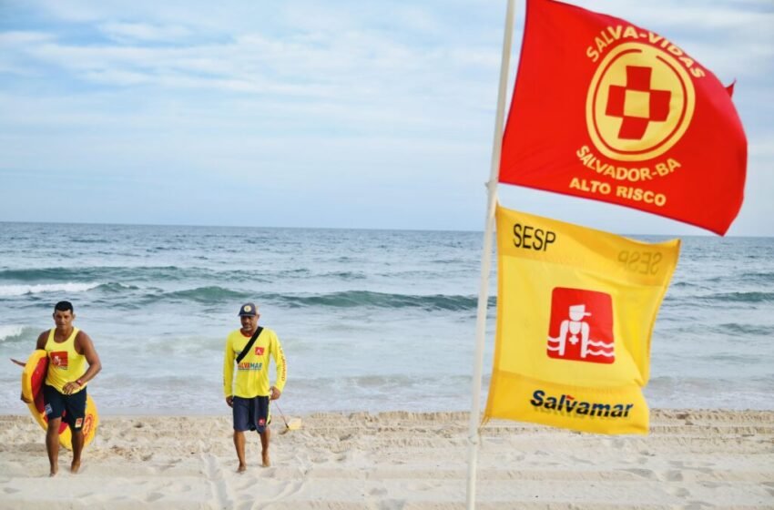  Salvamar registra redução de 63% nos casos de afogamento nas praias de Salvador em 2025
