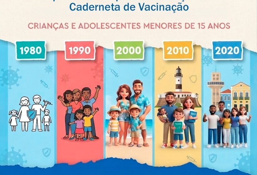  Salvador inicia Campanha de Multivacinação para crianças e adolescentes na próxima segunda-feira (3)